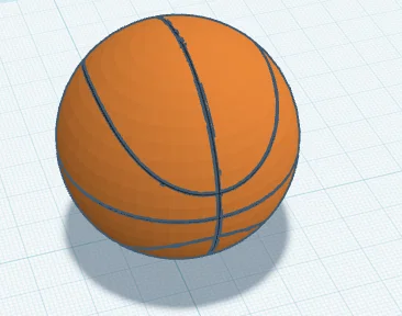 Mô hình quả bóng rổ 3D trang trí bàn làm việc cực chất - Image 1