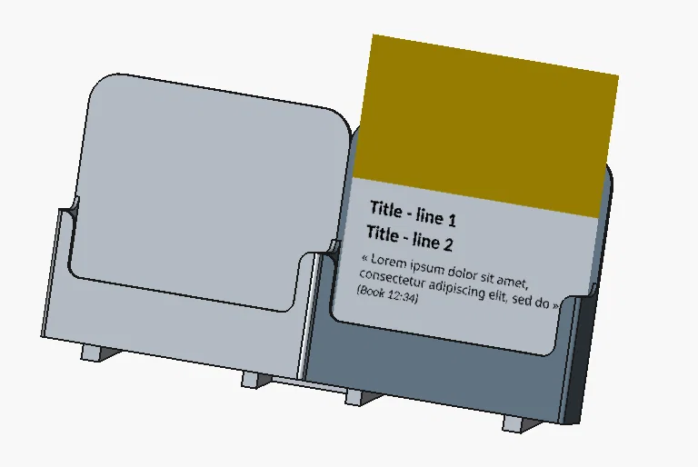Kệ để tờ rơi tài liệu 3D (Tracts stand) tiện lợi, dễ in - Image 1