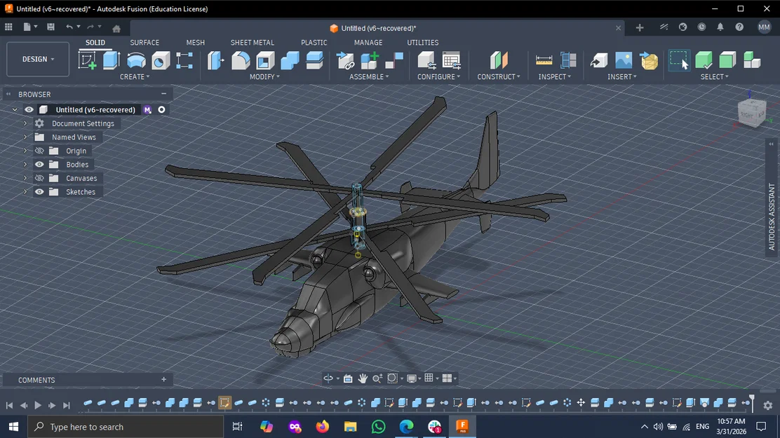 Mô hình trực thăng Kamov Ka-50 BLACKSHARK in 3D độc đáo - Image 1
