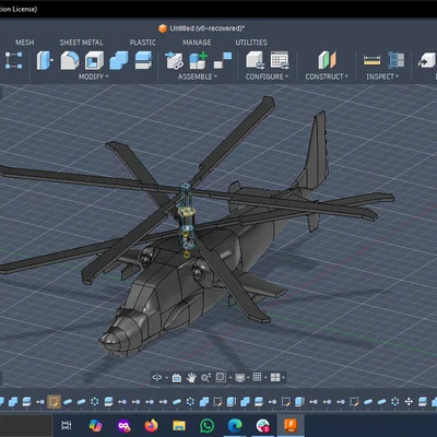 Mô hình trực thăng Kamov Ka-50 BLACKSHARK in 3D độc đáo