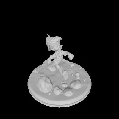 Mô hình in 3D nhân vật Pinocchio đáng yêu - Tệp STL chất lượng