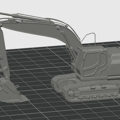 Mô hình máy xúc (Excavator) - File STL chi tiết cho in 3D