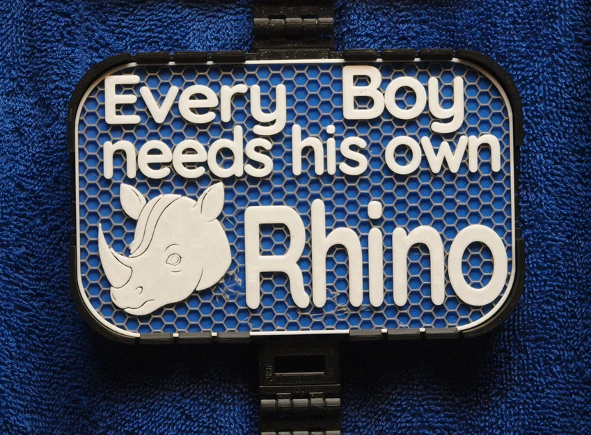Bảng hiệu "Every Boy needs a Rhino" - Món quà tê giác cho bé - Image 1