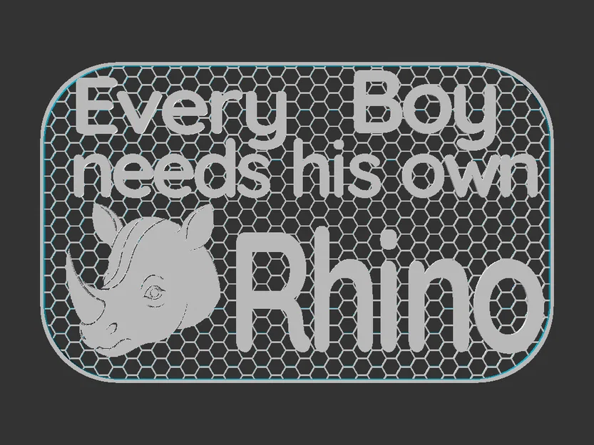 Bảng hiệu "Every Boy needs a Rhino" - Món quà tê giác cho bé - Image 2