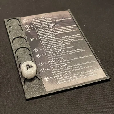 Frostpunk - Khung giữ thẻ Round/Bảng và Marker (Phiên bản tiếng Pháp)