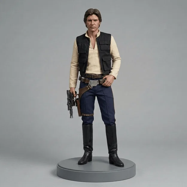 Mô hình 3D Han Solo Star Wars 1977 chất lượng cao để in 3D - Image 1
