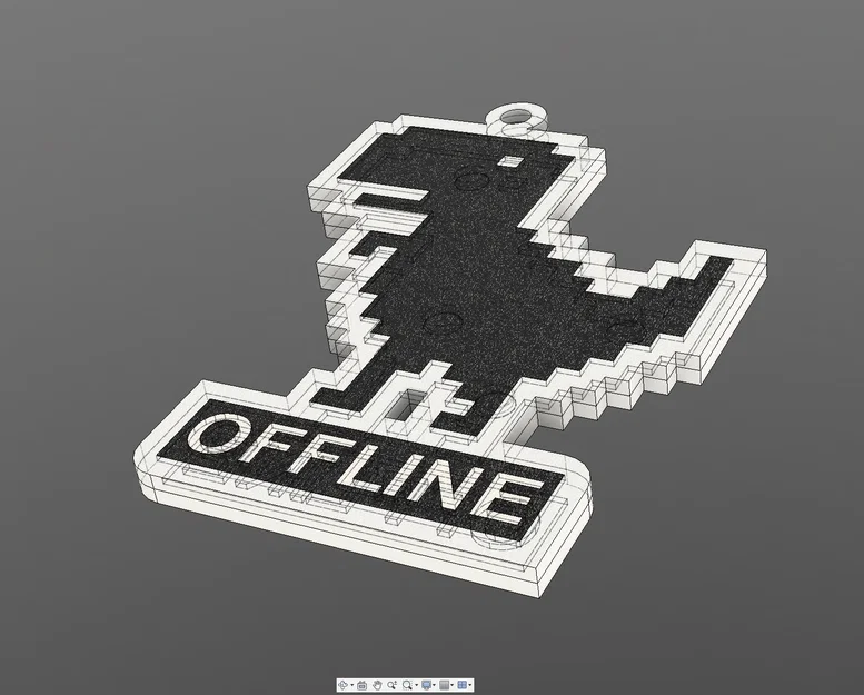 Móc khóa Dino Runer offline - Image 3