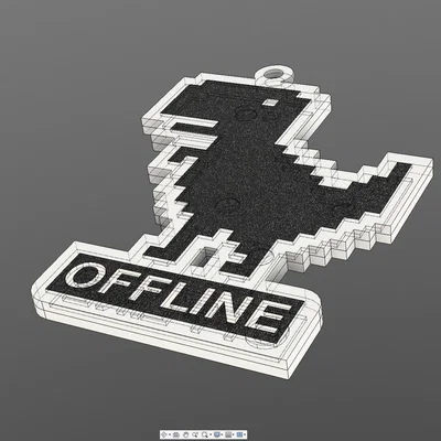 Móc khóa Dino Runer offline