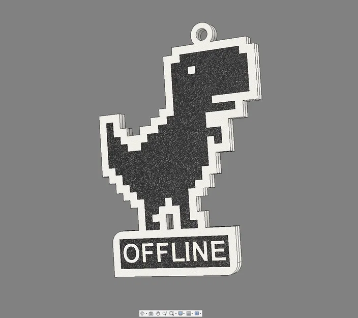 Móc khóa Dino Runer offline - Image 4