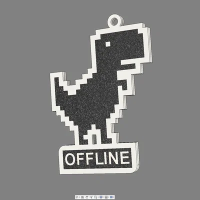 Móc khóa Dino Runer offline