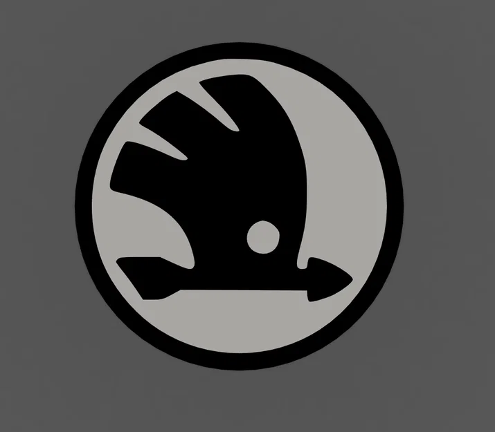 Miếng lót ly in 3D logo Skoda độc đáo và phong cách - Image 1