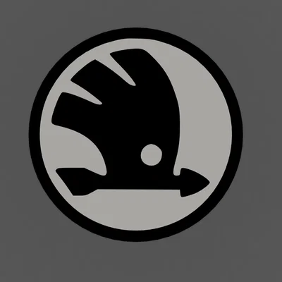 Miếng lót ly in 3D logo Skoda độc đáo và phong cách