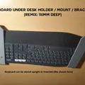Giá đỡ/Ngàm treo bàn phím dưới bàn [Bản Remix: sâu 110mm] - Thumbnail 1