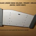 Giá đỡ/Ngàm treo bàn phím dưới bàn [Bản Remix: sâu 110mm] - Thumbnail 2