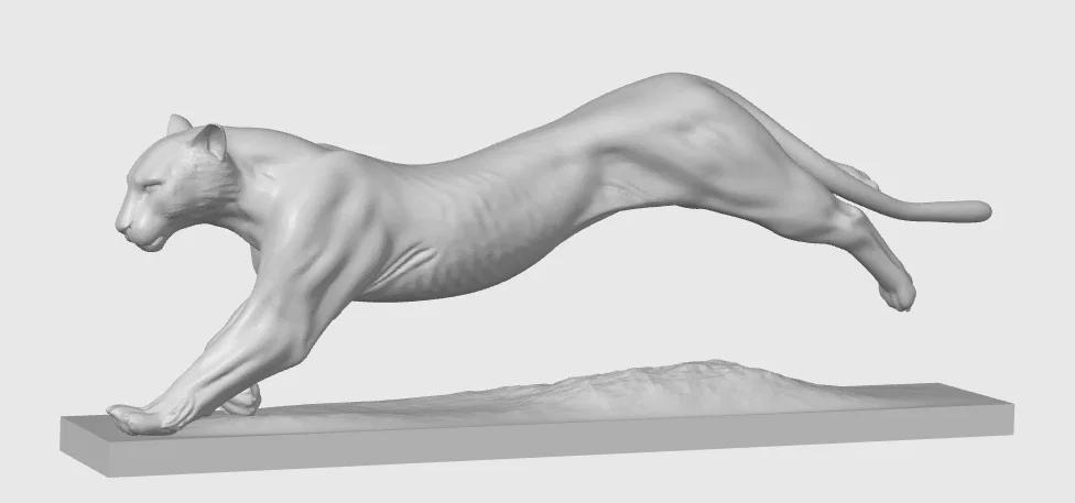 Mô hình in 3D Báo đốm (Léopard) chạy nước rút cực chi tiết - Image 1