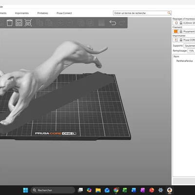 Mô hình in 3D Báo đốm (Léopard) chạy nước rút cực chi tiết