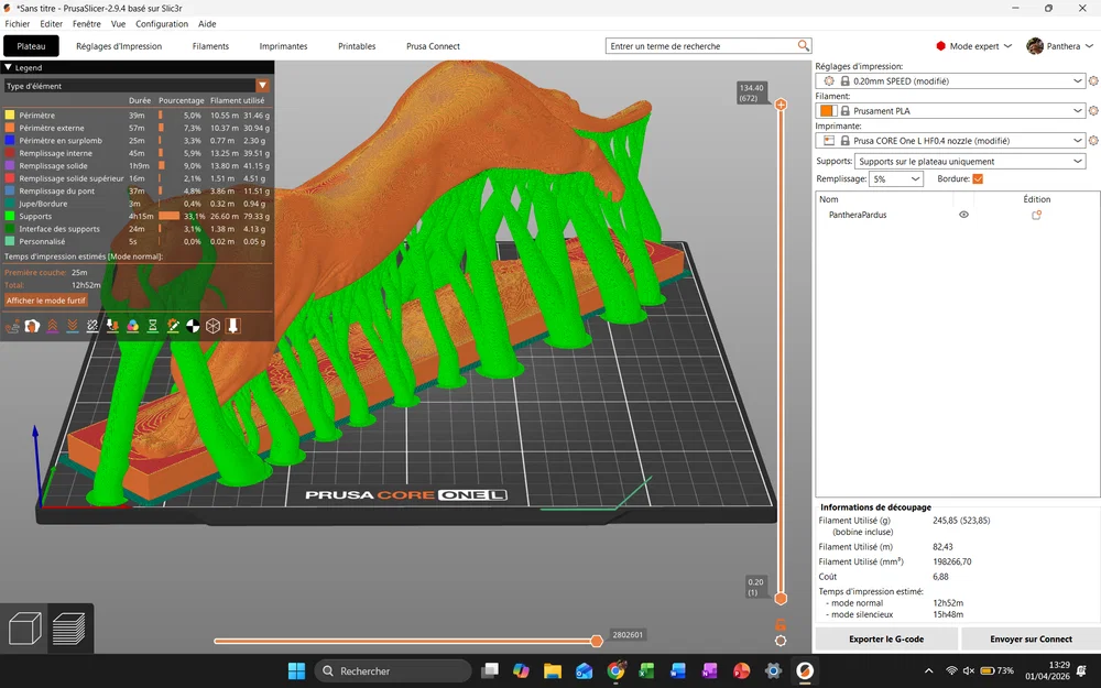 Mô hình in 3D Báo đốm (Léopard) chạy nước rút cực chi tiết - Image 5