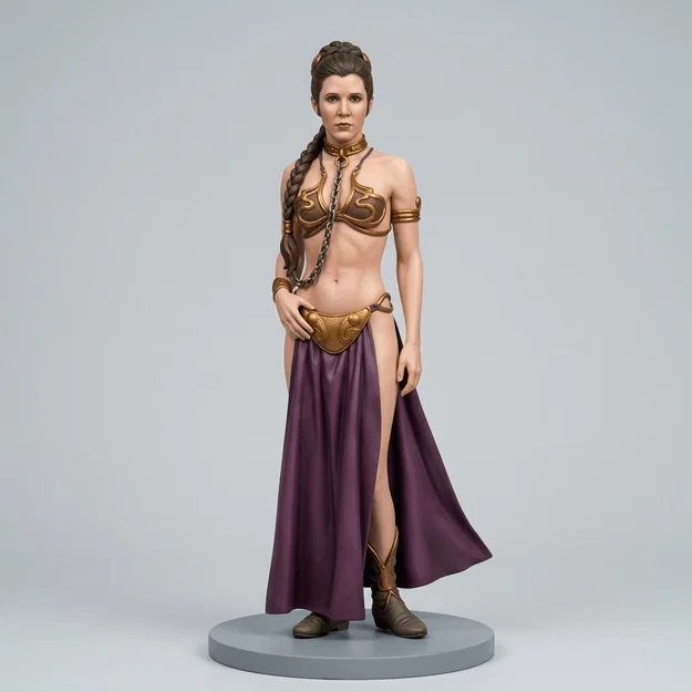 Mô hình 3D Công chúa Leia Star Wars: Return of the Jedi sắc nét - Image 1