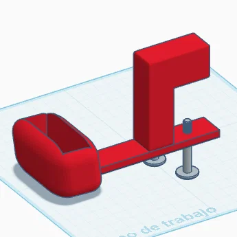 Giá đỡ tai nghe và hộp sạc AirPods kẹp bàn tiện lợi