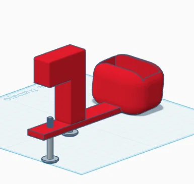 Giá đỡ tai nghe và hộp sạc AirPods kẹp bàn tiện lợi - Image 2