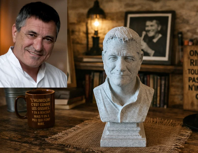 Mô hình 3D: Tượng bán thân Jean-Marie Bigard - Image 1