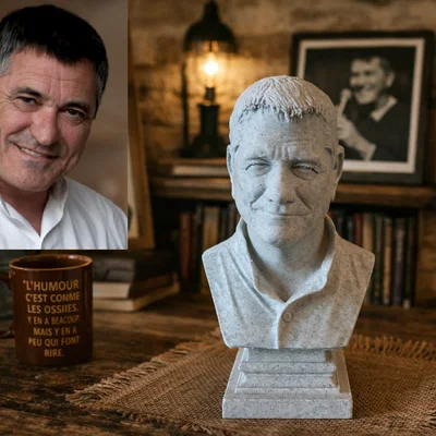 Mô hình 3D: Tượng bán thân Jean-Marie Bigard