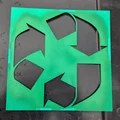 Stencil Hình Vuông 300mm Dùng Để Sơn Logo Tái Chế - Thumbnail 1