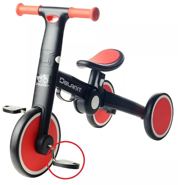 Bàn đạp thay thế cho xe chòi chân DELANIT - In 3D dễ dàng tại nhà - Image 1