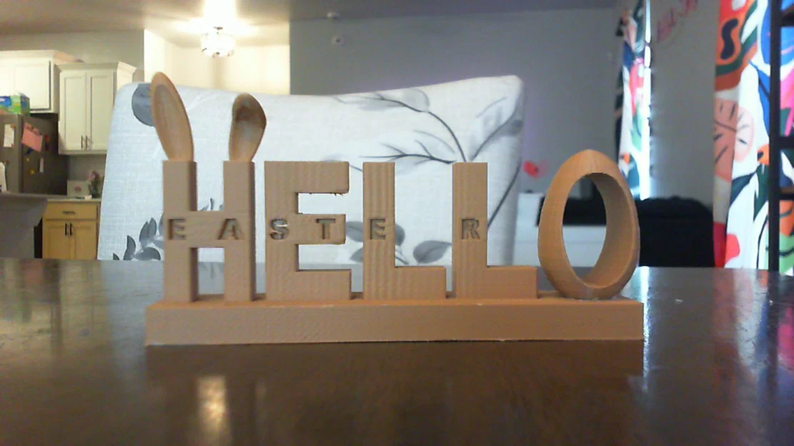 Mô hình trang trí chữ HELLO phong cách Phục sinh độc đáo - Image 1