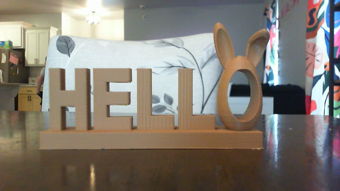 Mô hình trang trí chữ HELLO phong cách Phục sinh độc đáo - Image 3