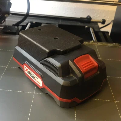 Giá treo pin Parkside 20V - Phụ kiện 3D cho xưởng ngăn nắp