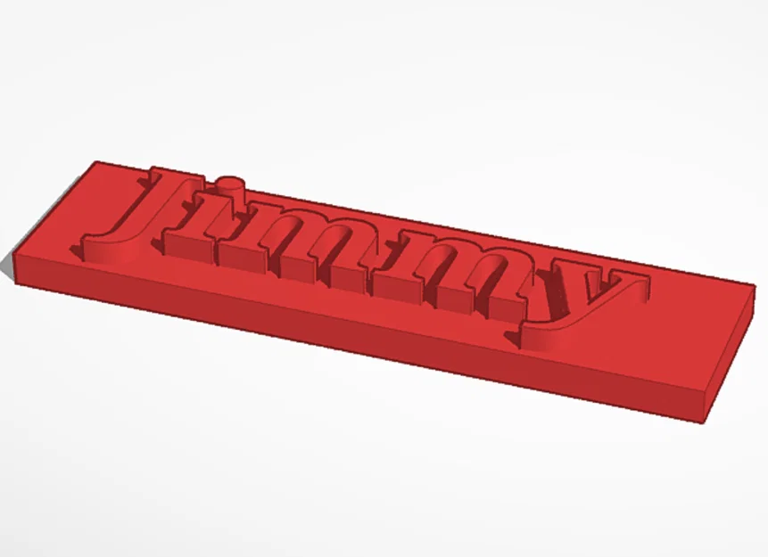 Bảng tên Jimmy in 3D cá tính trang trí phòng ngủ - Image 1