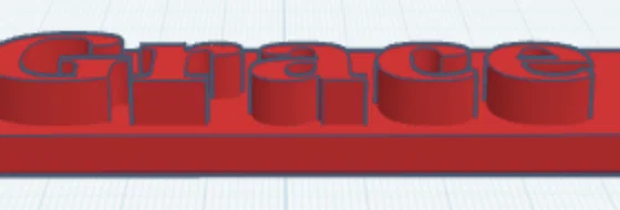 Bảng tên trang trí Grace - Mô hình in 3D cá tính cho phòng ngủ - Image 1