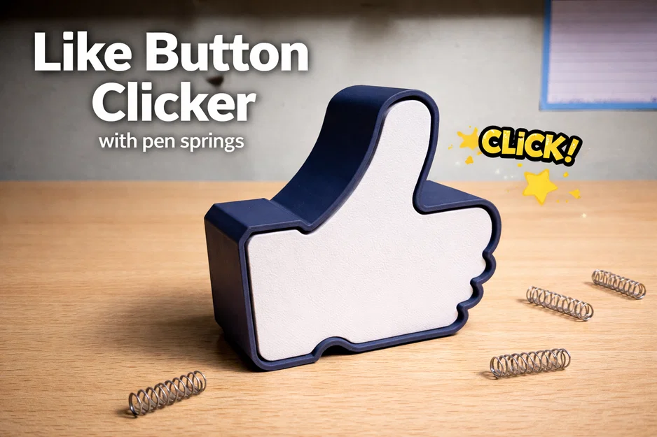 Nút Bấm Like – Sử dụng lò xo bút bi - Image 1
