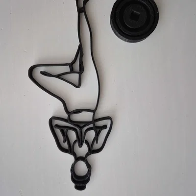 Trang trí hình bóng Yoga