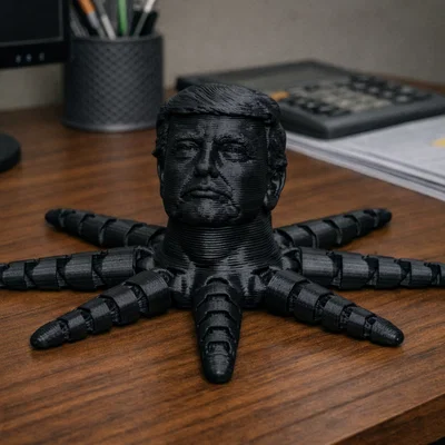 Mô hình Trump Octopus in 3D độc lạ trang trí bàn làm việc
