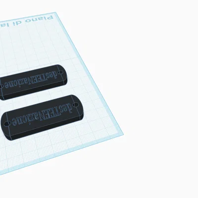 Mẫu móc treo chìa khóa cá nhân hóa (PORTA CHIAVI DERTEENAZIONE)