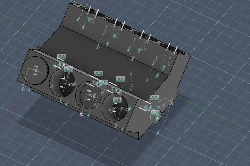 Mô hình động cơ V8 chi tiết: Dự án in 3D cực chất cho người mê cơ khí - Image 1