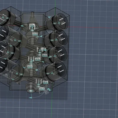 Mô hình động cơ V8 chi tiết: Dự án in 3D cực chất cho người mê cơ khí