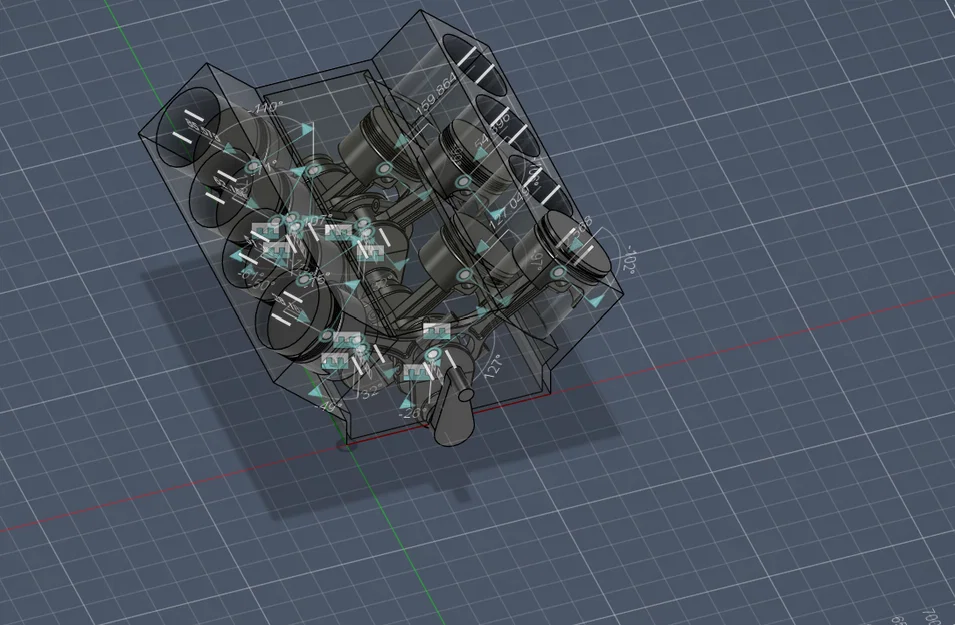 Mô hình động cơ V8 chi tiết: Dự án in 3D cực chất cho người mê cơ khí - Image 3