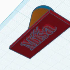 Tự thiết kế con dấu tên Míša bằng máy in 3D độc đáo