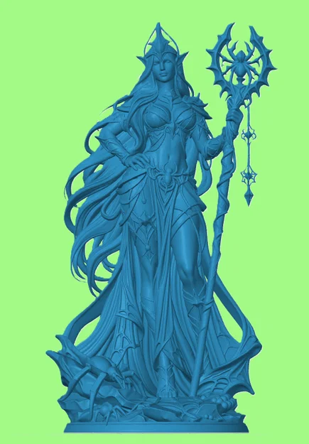 Tượng Nữ Tư Tế Nhện Drow Đầy Quyền Năng Cho Game Tabletop - Image 1