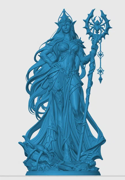 Tượng Nữ Tư Tế Nhện Drow Đầy Quyền Năng Cho Game Tabletop - Image 3