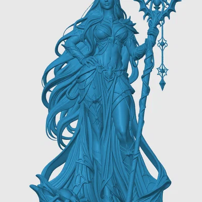 Tượng Nữ Tư Tế Nhện Drow Đầy Quyền Năng Cho Game Tabletop