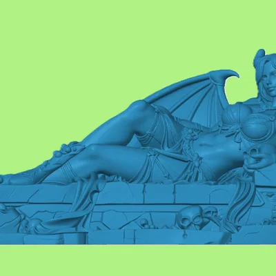 Mô hình tượng Nữ Chúa Quỷ (Demon Mistress Statue) cho game tabletop