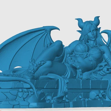 Mô hình tượng Nữ Chúa Quỷ (Demon Mistress Statue) cho game tabletop