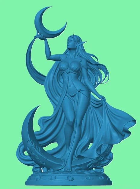Mô hình tượng Nữ tu sĩ Ánh trăng (Elvin Moon Priestess) cho game tabletop - Image 1