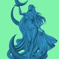 Mô hình tượng Nữ tu sĩ Ánh trăng (Elvin Moon Priestess) cho game tabletop - Thumbnail 1