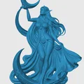 Mô hình tượng Nữ tu sĩ Ánh trăng (Elvin Moon Priestess) cho game tabletop - Thumbnail 3