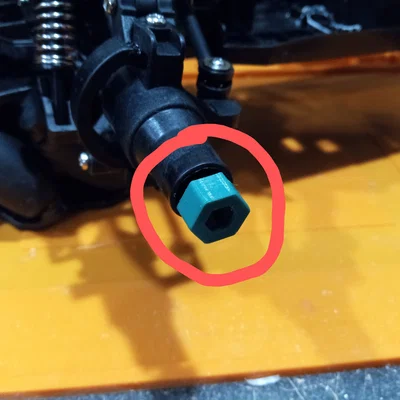 Bộ chuyển đổi trục bánh xe RC (6mm hex sang 12mm hex)